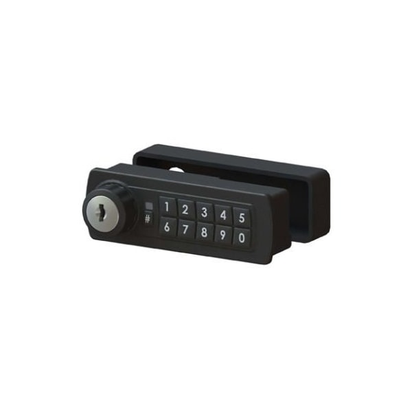 Gemini Electronic Keypad Combination Cabinet Lock Black Left Handed Horizontal